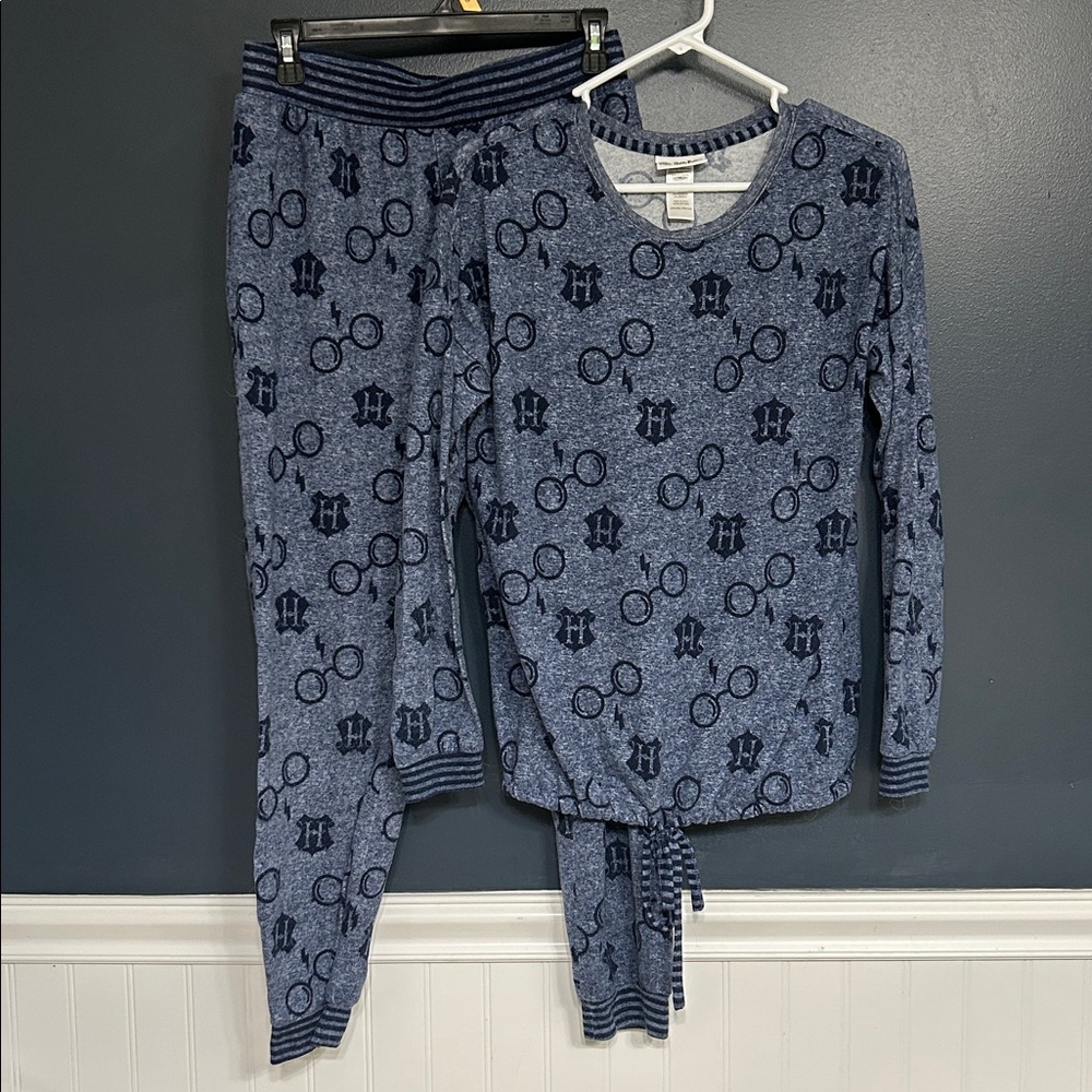 Harry Potter Women's Heather Navy Pajama Set XS